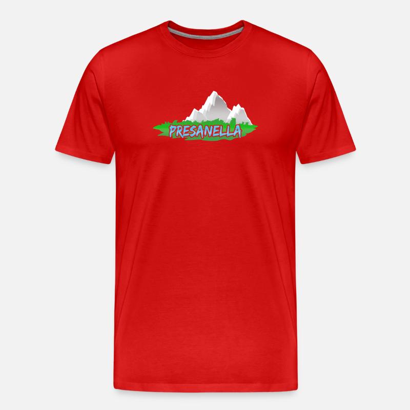 Presanella Presanella - Männer Premium Bio T-Shirt - Rot