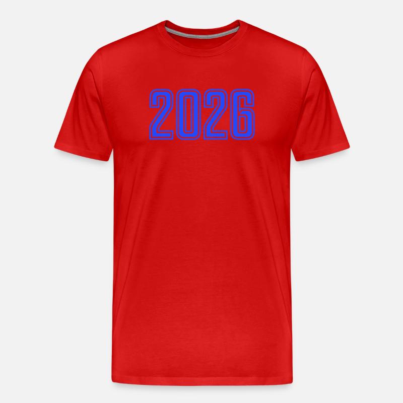 2026 - Männer Premium Bio T-Shirt - Rot