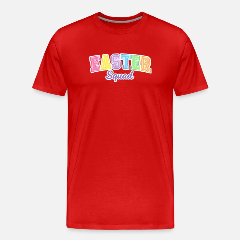 Easter Squad Egg Hunt - Men's Premium Organic T-Shirt - red
