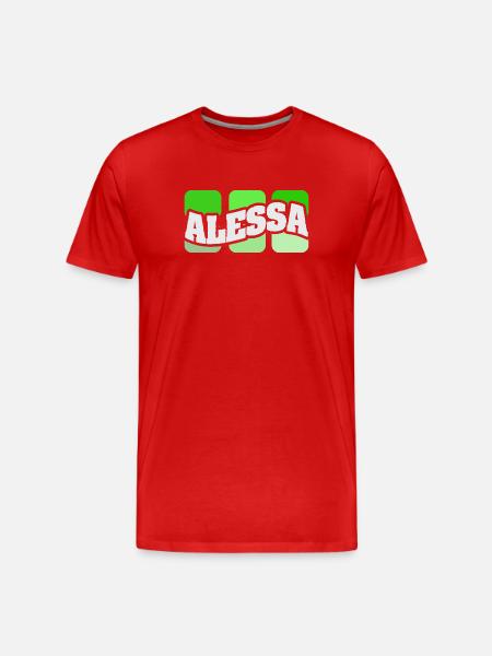 Gift for Alessa - Men's Premium Organic T-Shirt - red