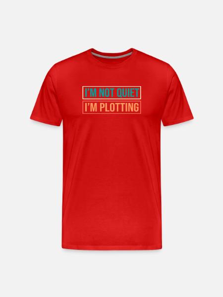 Anxiety Anxious Scaredy Introvert - Men's Premium Organic T-Shirt - red