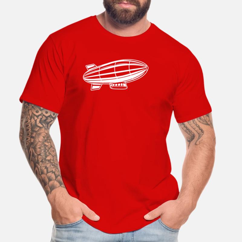 Silhouette de dirigeable Zeppelin T-shirt bio Premium Homme