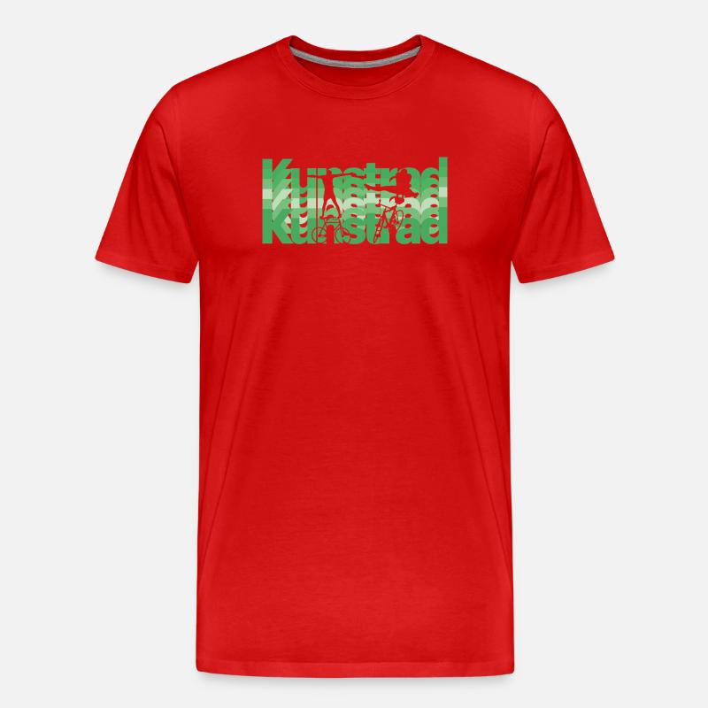 Kunstrad, Kunstradfahren, Hallenradsport - Männer Premium Bio T-Shirt - Rot
