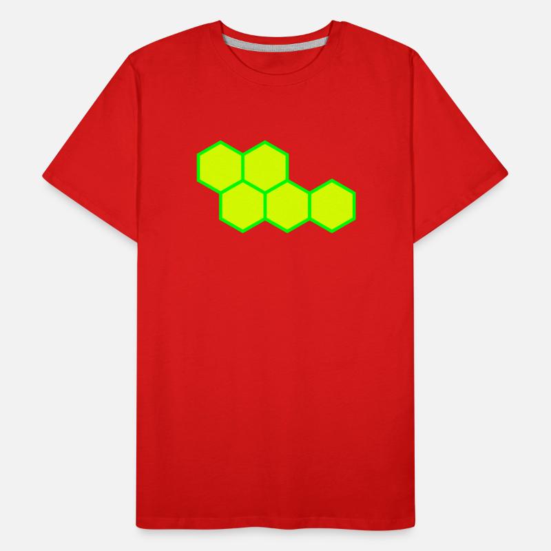 Hexagon Männer Premium Bio T-Shirt