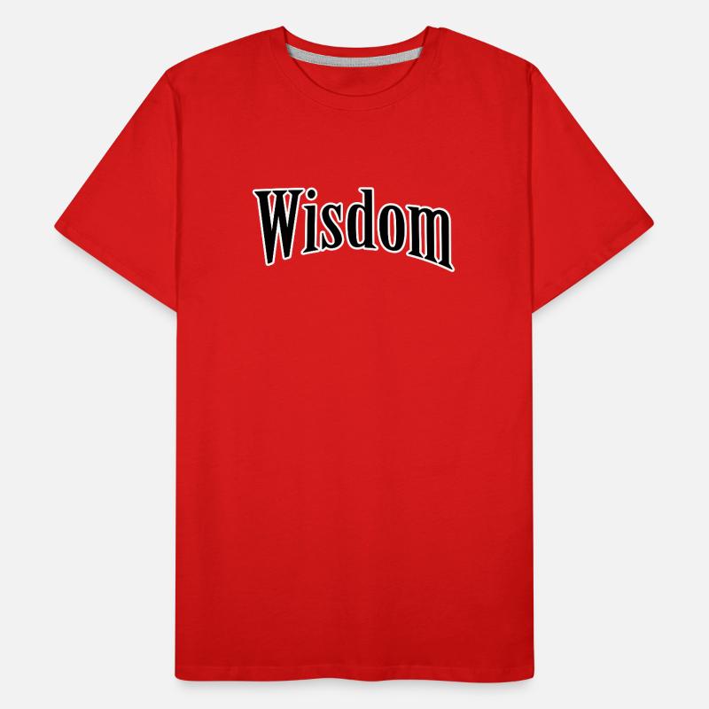 Sagesse Lettering Rétro T-shirt bio Premium Homme