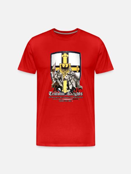 Teutonic Knights - Men's Premium Organic T-Shirt - red
