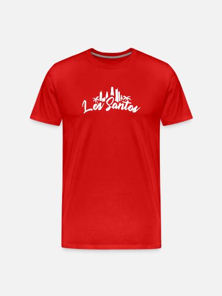 Los Santos - Männer Premium Bio T-Shirt - Rot