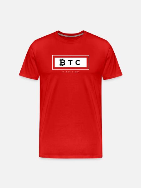 BTC IS THE LIMIT - T-shirt bio Premium Homme - rouge