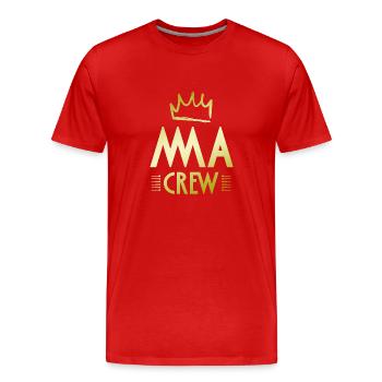 Équipe Mma - T-shirt bio Premium Homme - rouge - Devant - Damien (186cm)