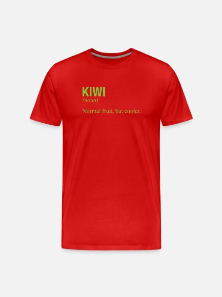 KIWI - Men's Premium Organic T-Shirt - red