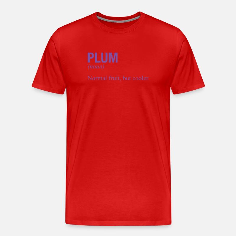 PLUM - Männer Premium Bio T-Shirt - Rot