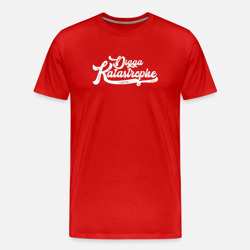 Dogga Katastrophe Script - Männer Premium Bio T-Shirt - Rot
