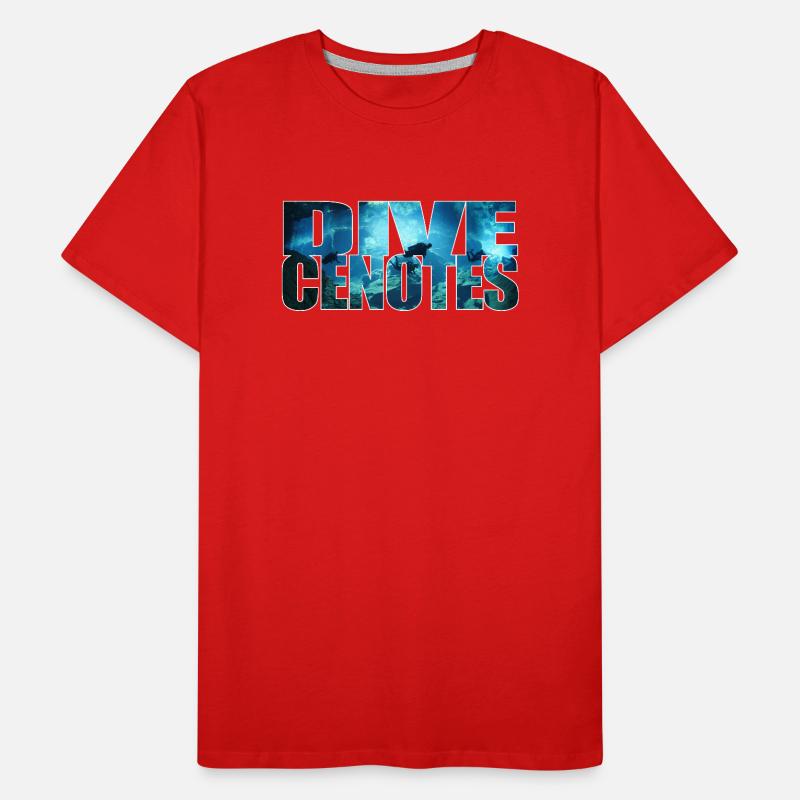 Dive Cenotes - Plongée à Cenotes T-shirt bio Premium Homme