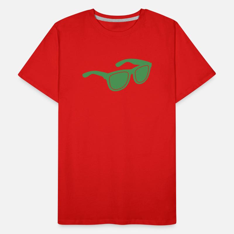 Green Sunglasses Graphic Men's Premium Organic T-Shirt