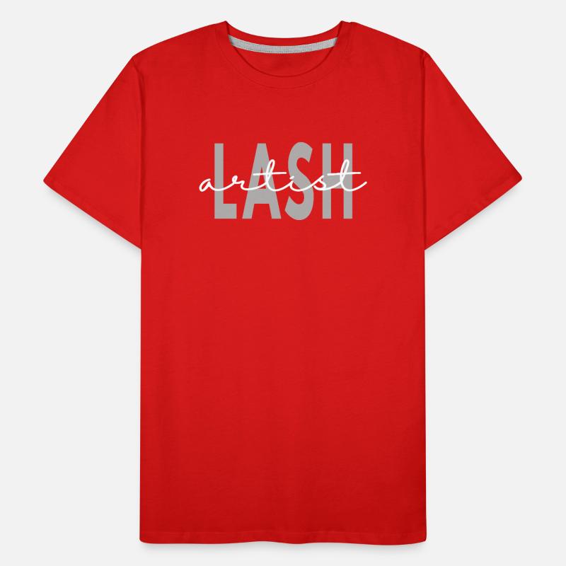 Artiste de cils Technicienne des cils Beauté T-shirt bio Premium Homme