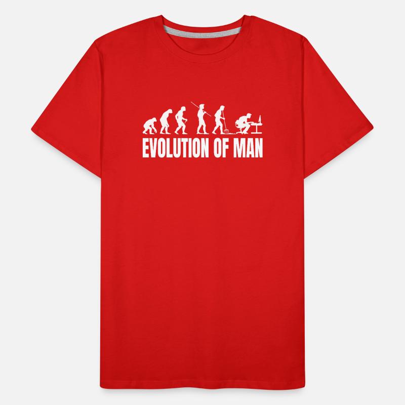 Evolution of Programmierer IT Computer Coder Männer Premium Bio T-Shirt