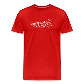 Style de graffiti urbain à Stuttgart - T-shirt bio Premium Homme - rouge - Devant - Damien (186cm)