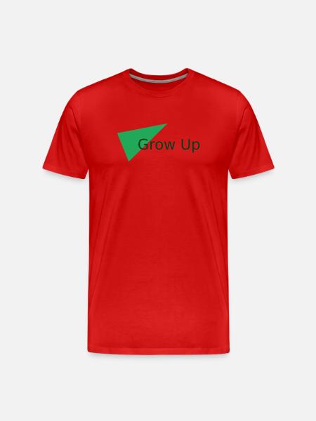 Grow Up - Men's Premium Organic T-Shirt - red
