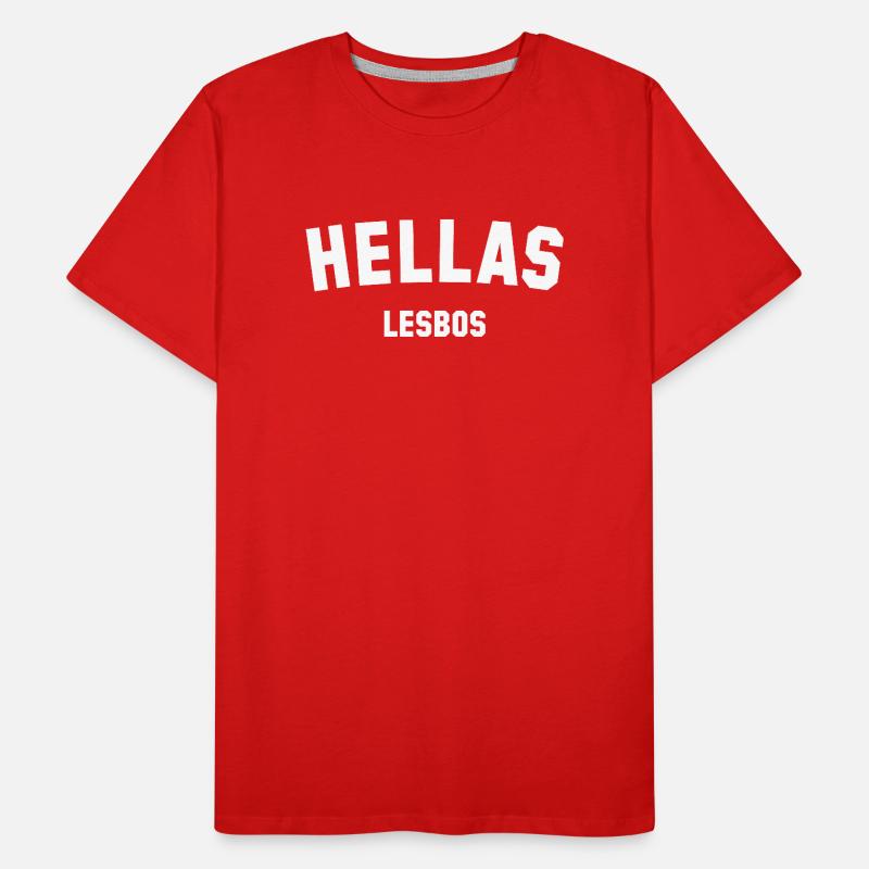 HELLAS LESBOS Grèce T-shirt bio Premium Homme