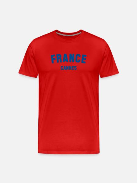 CANNES France Frankreich - T-shirt bio Premium Homme - rouge