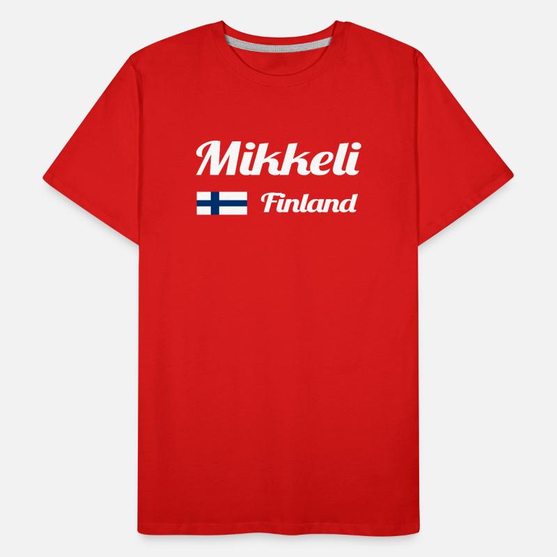 Mikkeli Finlande- Imprimés élégants T-shirt bio Premium Homme