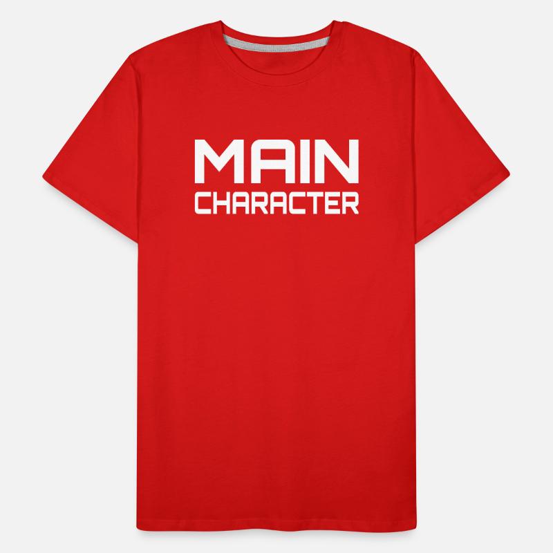 Main Character Gaming Spruch Männer Premium Bio T-Shirt