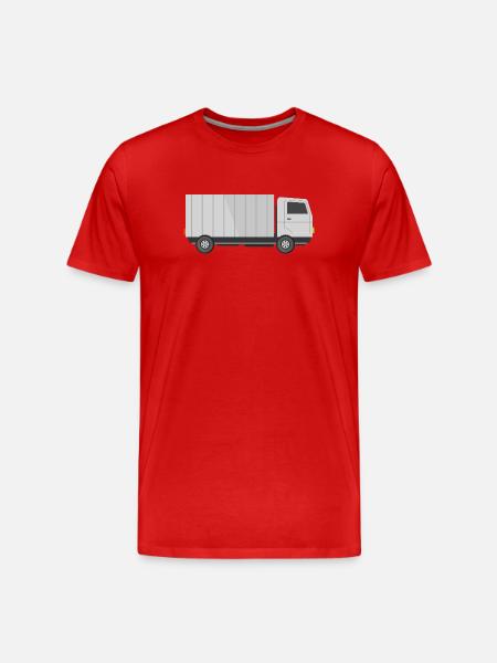Lieferauto - Männer Premium Bio T-Shirt - Rot