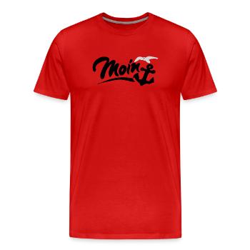 Hello - Men's Premium Organic T-Shirt - red - Front - Damien (186cm)