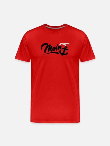 Moin - Männer Premium Bio T-Shirt - Rot