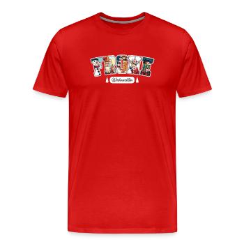 Merry Christmas - Men's Premium Organic T-Shirt - red - Front - Damien (186cm)