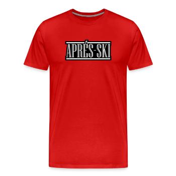 Apres Ski - Männer Premium Bio T-Shirt - Rot - Vorne - Damien (186cm)