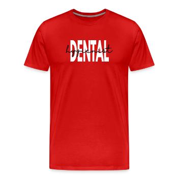 Dental Hygienist & Assistant Graduation - Class of - Men's Premium Organic T-Shirt - red - Front - Damien (186cm)