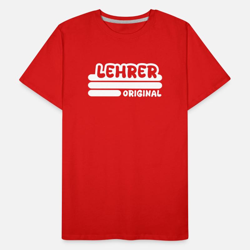 Spruch Lehrer Männer Premium Bio T-Shirt