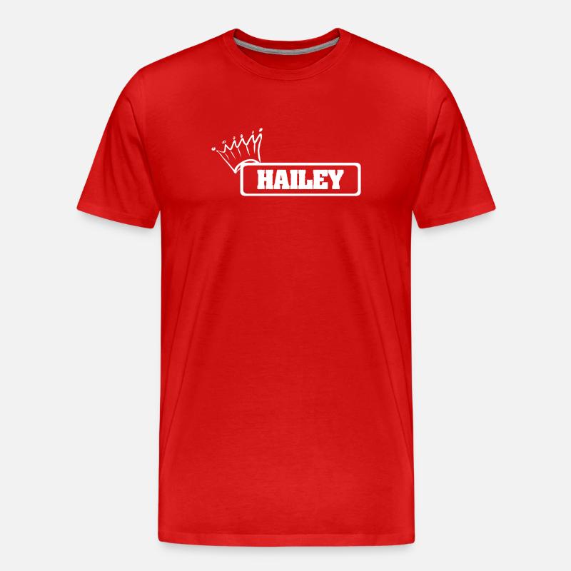 Kroenchen Hailey - Männer Premium Bio T-Shirt - Rot