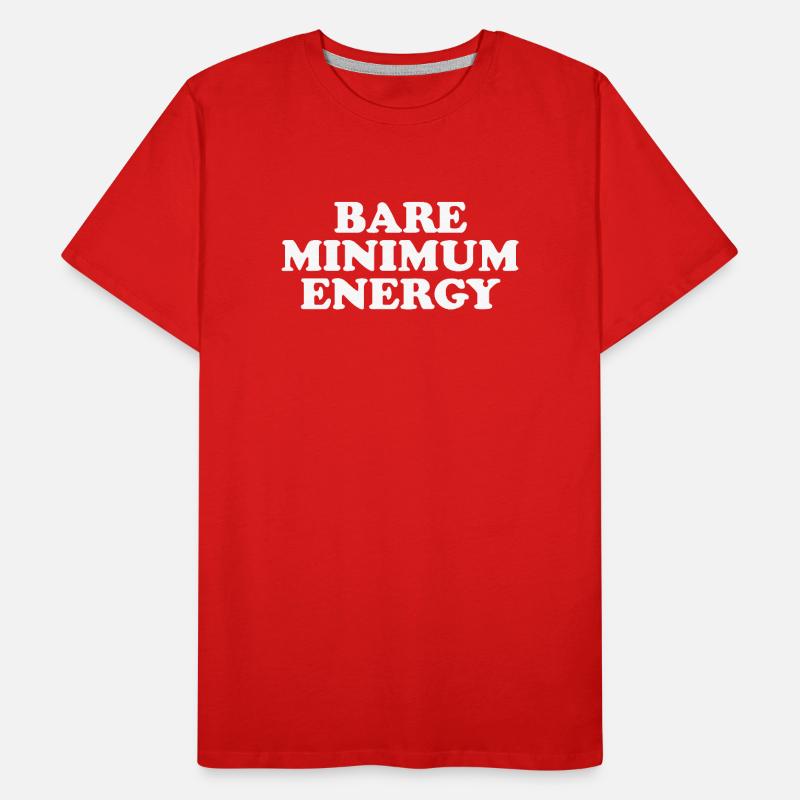 Bare Minimum Energy Men's Premium Organic T-Shirt