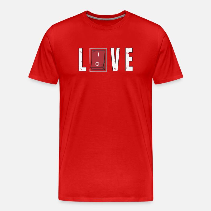Liebe erwidert - Männer Premium Bio T-Shirt - Rot