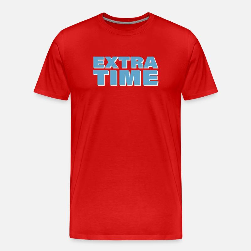 EXTRA TIME - Männer Premium Bio T-Shirt - Rot