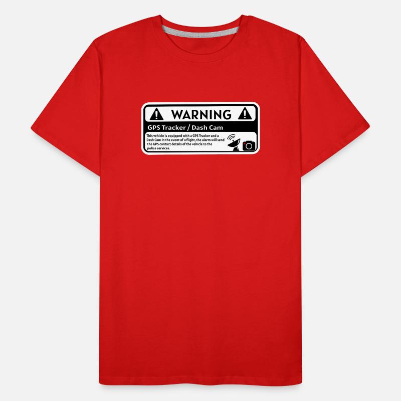 DashCam GPS Warning Men's Premium Organic T-Shirt