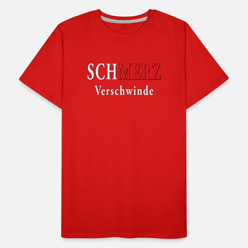 SCHMERZ VERSCHWINDE Männer Premium Bio T-Shirt