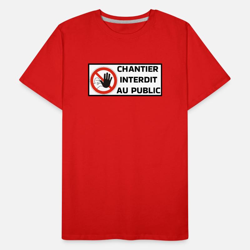 No construction site Men's Premium Organic T-Shirt