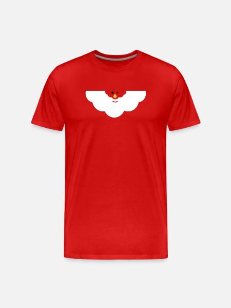 Visage Nuage Câlin - T-shirt bio Premium Homme - rouge