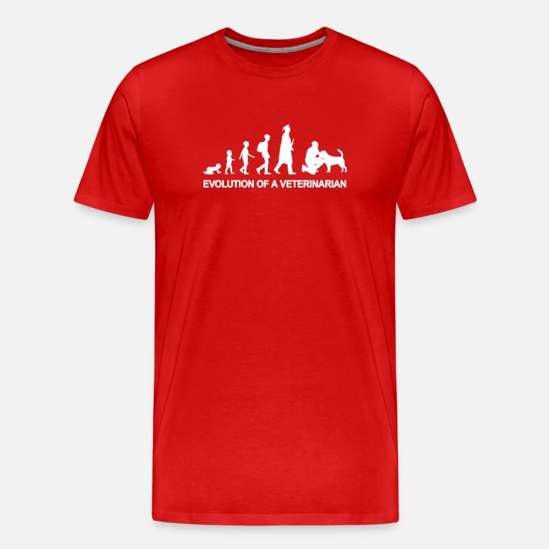 Veterinär Entwicklung - Männer Premium Bio T-Shirt - Rot