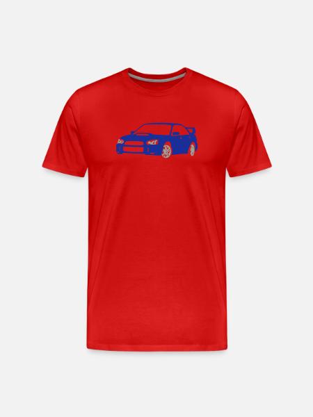 voiture de sport - T-shirt bio Premium Homme - rouge