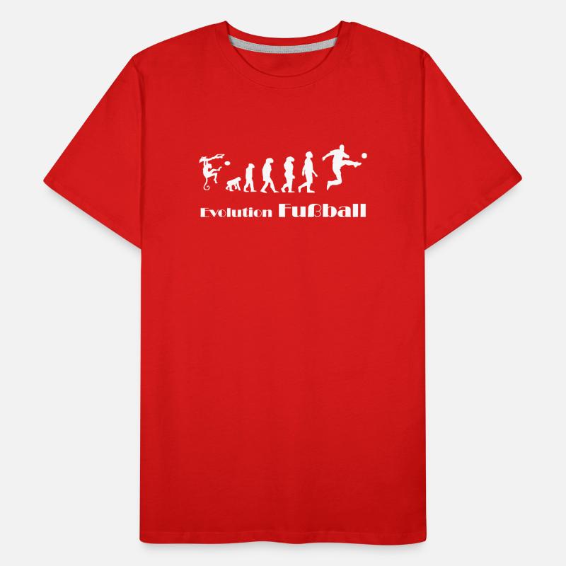 Evolution Fussball Männer Premium Bio T-Shirt