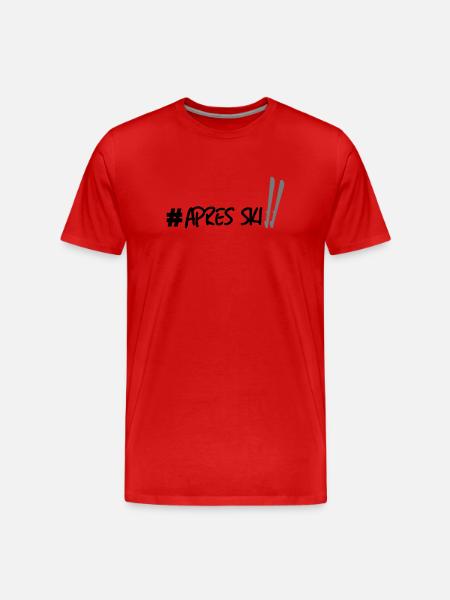 Ski Apres - T-shirt bio Premium Homme - rouge