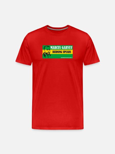 Garvey Burning Spear T-Shirt - T-shirt bio Premium Homme - rouge