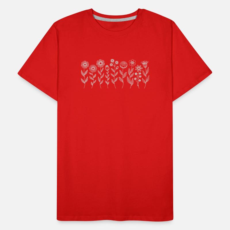 Blumenmuster Florist Männer Premium Bio T-Shirt