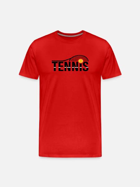 Tennis logo - Men's Premium Organic T-Shirt - red