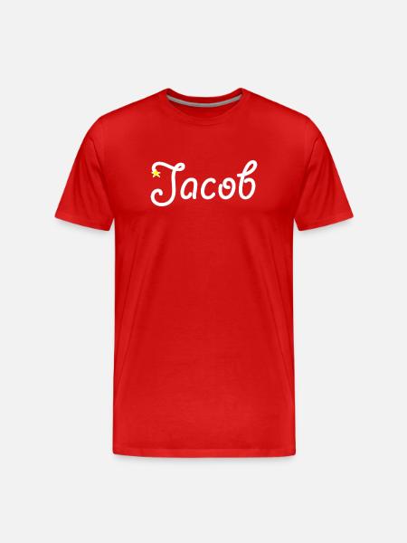 Jacob - T-shirt bio Premium Homme - rouge