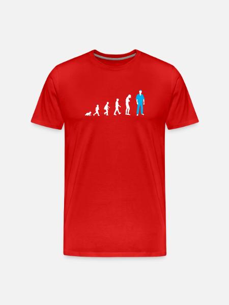 Development from baby to nurse - Men's Premium Organic T-Shirt - red